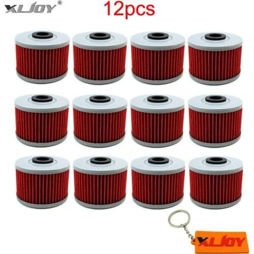 12x Oil Filter For Honda XR650L XR250R XR400R CBR250R CBR300R CB300F CBX250 GB400F CRF250L TRX700XX NX250 NX650 ATC250ES SLR650