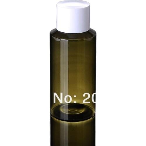 150ML GREEN/TRANSPRENT /BROWN PET bottle or bottle plastic bottle with big lid used for cosmetic