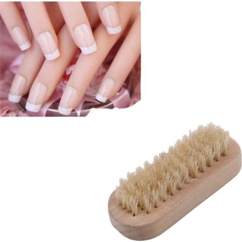 1PC Nail Brush Natural Boar Bristle Beard Brush For Men Bamboo Face Massage That Works Wonders To Comb Beards And Mustache
