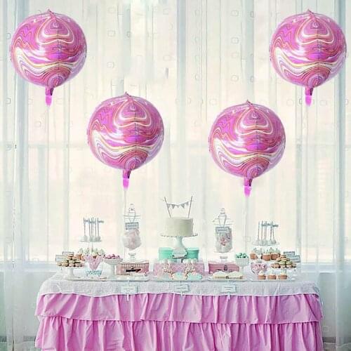 22inch Large Agate Marble Balloons Aluminum Foil Balloons Child Adult Birthday Wedding Decor Party Supplies Air Globos