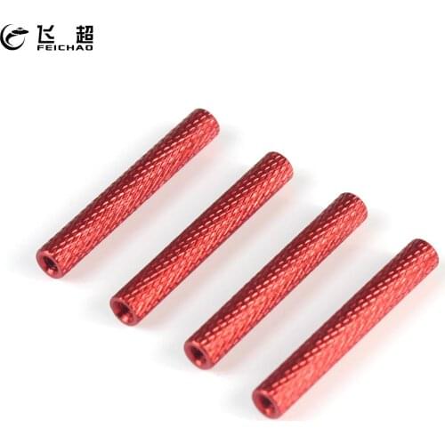 4Pcs FEICHAO M3 Round Aluminum Column Rods Tube Standoff Round Spacer Stud Fastener 13 30 35mm for RC Multirotors Quadcopter