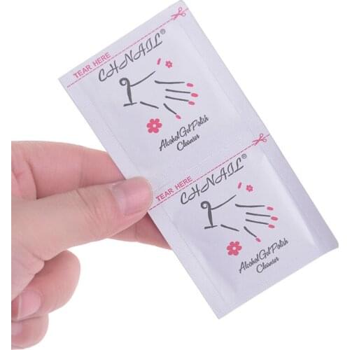 50pcs Gel Polish Remover Wraps Pads Manicure Polish Remove Tools Wipes Paper Pads Foil Nail Art Cleaner For UV Gel