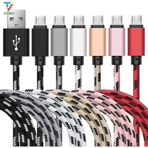 500pcs/lot Micro USB/Type-C/8pin Cable for Samaung quick Fast Charging Metal Nylon Braided Data Sync Cord Cable For Smart Phones