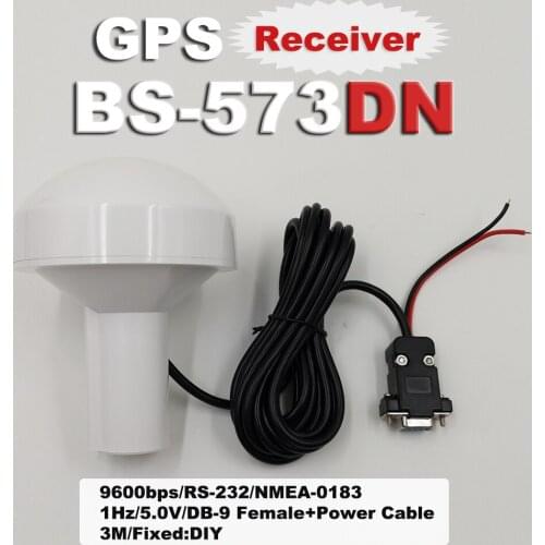 5V Industrial Computer DB9 Serial Port + DIY Power Cord RS-232 Mushroom Head GPS Module Receiver BS-573DN
