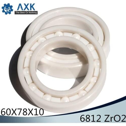 6812 Full Ceramic Bearing ( 1 PC ) 60*78*10 mm ZrO2 Material 6812CE All Zirconia Ceramic 6812 Ball Bearings
