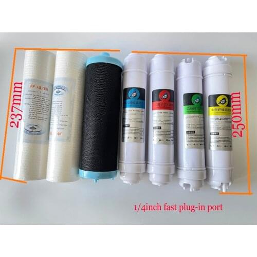 9inch Filter Cartridges Replacement(7pieces/set) for Smart 7 Grade Undersink Kitchen Water Purifier QY-UF3004