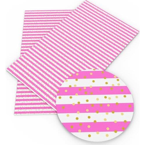 David accessories 30x140cm stripe dots heart Saint Patrick Faux Synthetic Leather,DIY Decorative Garment Knotbow Bags,1Yc5523