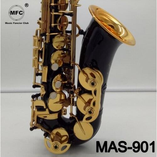 Music Fancier Club Alto Saxophone MAS-901 Black Lacquer With Case Sax Alto Mouthpiece Ligature Reeds Neck Musical Instrument