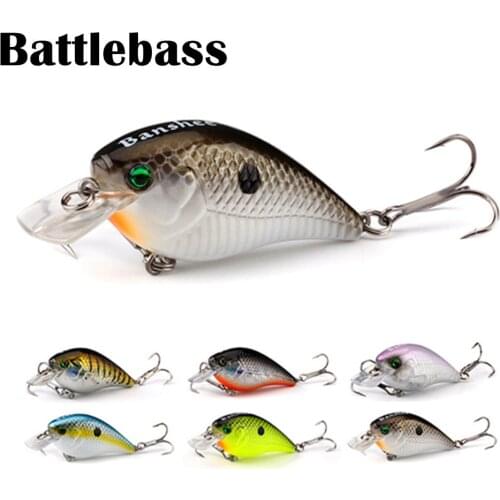 BATTLEBASS 1PC 60mm 12g Blitz Crank Floating Fishing Lure Rattle Sound Wobbler Square Bill Artificial Medium Diving Crankbaits