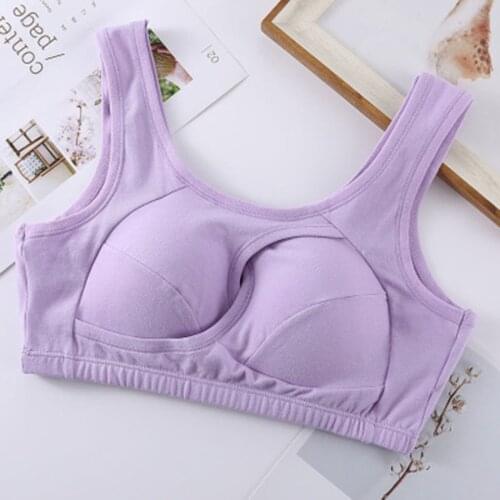 Large Bra Womens Bra Sports Shockproof Traceless Comfortable Underwear Pure Cotton Underwear For Girl