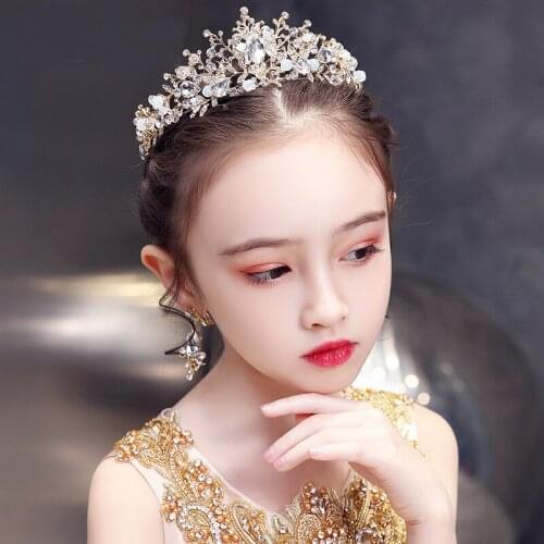 Childrens Crown Headdress Princess Hair Band Super Fairy Child Hair Clip Girl Baby Birthday Hair Accessory Girl Crown
