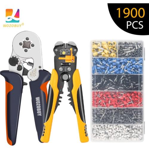 HSC8 6-6/6- 4A Pliers-Upgrade Multifunctional Wire Stripper Crimping Tool Kit ,Self-Adjusting Cutter Crimper,For Tube Terminal