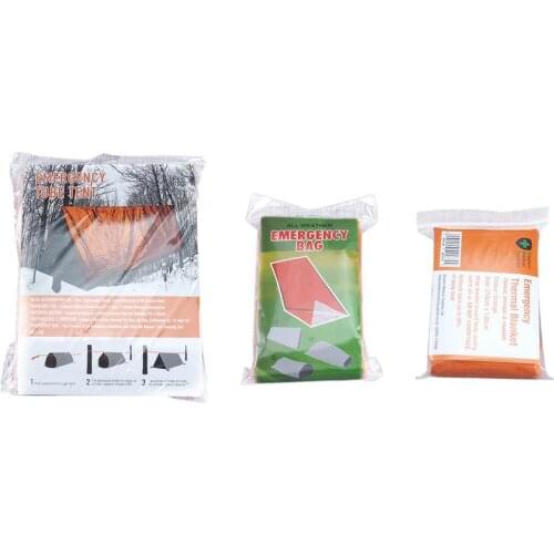 Emergency Survival Rescue Kit Reflective Blanket Sleeping Bag Emergency Tent First Aide Rescue Military Tool