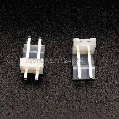 40PCS/LOT CH3.96 Connector 2P 2Pin 2A 180 Degree Straight needle Pin 3.96mm Wafer Pin Header 3.96-A
