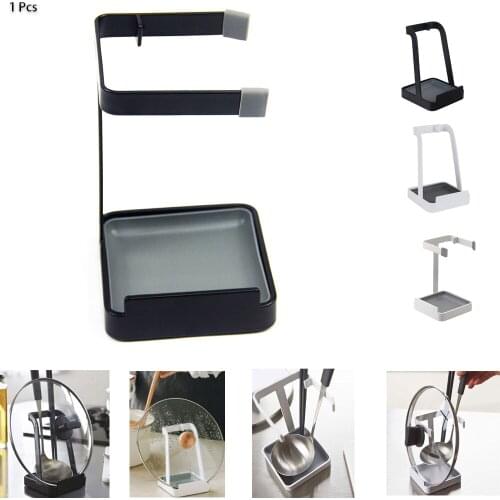Kitchen Organizer Pot Lid Rack Stainless Steel Spoon Holder Pot Lid Shelf Cooking Dish Rack Pan Cover Stand Kitchen Accessories