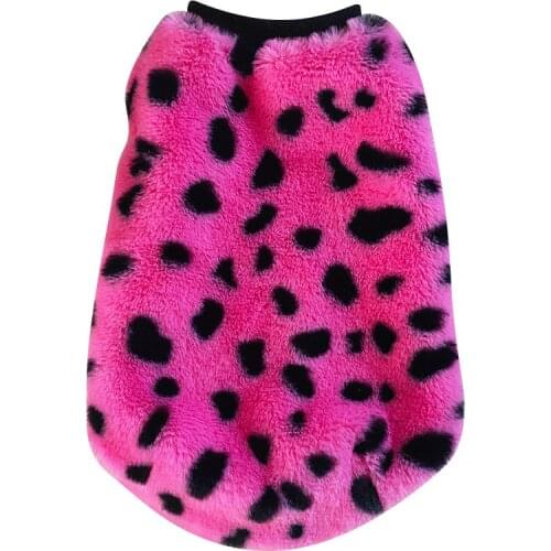 Leopard Dog Vest Coat Winter Cat Puppy Costume Yorkshire Pomeranian Maltese Poodle Bichon Schnauzer Corgi Dog Clothing Garment