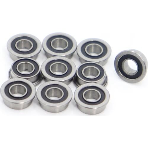 MF63-2RS Bearing 3x6x2.5mm ( 10 PCS ) ABEC-1 Miniature Flanged MF63RS Ball Bearings LF-630DD