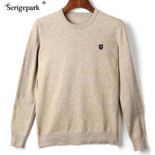 Men New Pullover solide design Man high quality cotton material sweater Autumn-Winter Classical pattern Knitted serige park eden