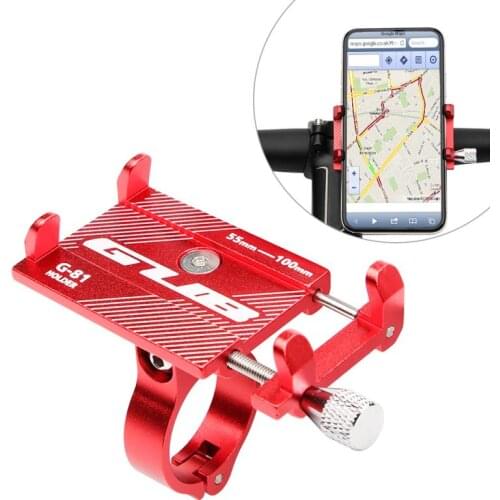 Adjustable Bicycle Phone Mount Holder MTB Mountain Bike Motorcycle Handlebar Clip Stand for 3.5" - 6.2" Smartphones