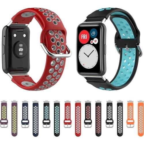 Correa for Huawei Fit Watch Bands Silicone Wrist Strap Replacement Bracelet for Huawei Watch Fit Wristband Sports Woman Man