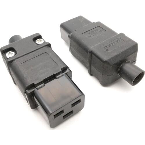 Rewirable PDU UPS 16A 250VAC IEC 320 C 19 plug, IEC C19 DIY plug, IEC 320 C19 connector IEC C19 female Plug 16A Connector