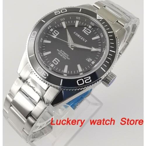 Corgeut 41mm Luxury Military Mechanical Watch Miyota Automatic Movement Design Clock Mechanical Wrist Watches