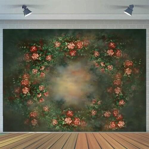 Floral Newborn Baby Portrait Photography Backdrop Abstract Texture Flower Birthday Background Photo Studio Baby Shower Photocall