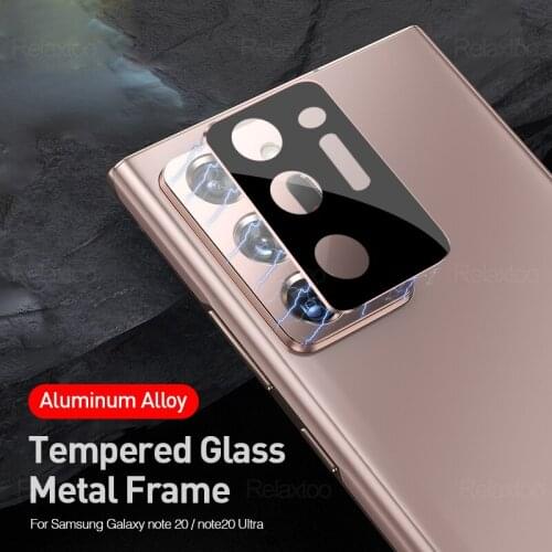 Samung note 20 ultra case metal ring camera protectors tempered glass for samsung galaxy note20 ultra note20+ lens case covers