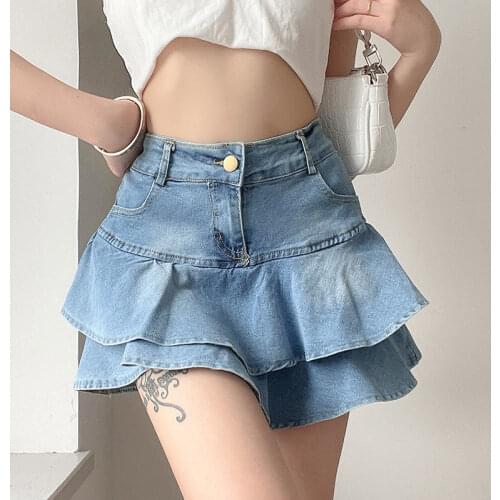 SCOUMAKO Denim Skirts For Women