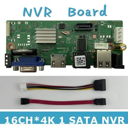 16CH*5MP H.265 NVR Network Vidoe Recorder DVR Board Motion Detection Max 8TB IP Camera with SATA Line ONVIF CMS XMEYE CCTV