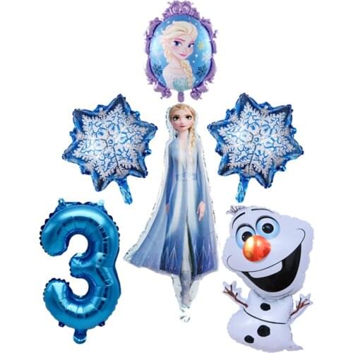 Disney Elsa Anna Frozen Princess Helium Balloons Foil Balloons Baby Shower Girl Happy Birthday Party Decorations Kids Toy Favors