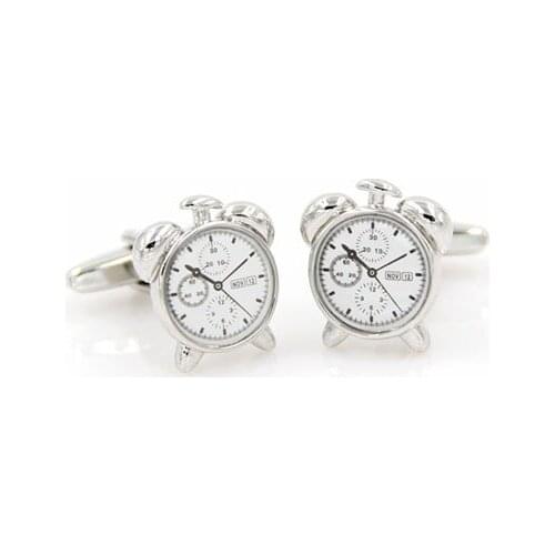 White Clock (Can't Work) Cufflink Cuff Link 15 Pairs Wholesale Free Shipping
