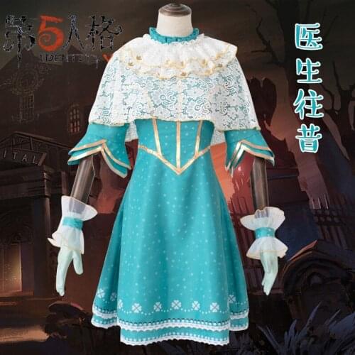 Anime Game Identity V Cosplay Costumes Doctor Emily Dyer Cosplay Dress Halloween Carnival Party Uniform Women Lolita Lace Dress