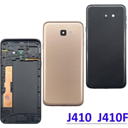 10pcs Housing Back Cover For Samsung J4 Core J410 J410F New Original Phone Chassis Middle Frame With Rear Battery Door Lid Case