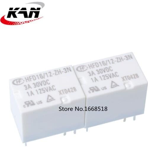 10pcs original Hongfa HFD16 12-ZFH-3N relay 8A250VAC signal relay 6 pin 12VDC