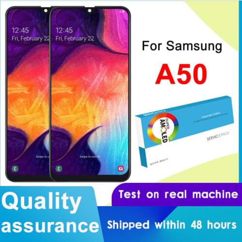 100% Original 6.4'' AMOLED Display For Samsung Galaxy A50 2019 SM-A505F/DS A505F A505FD A505A Full LCD Touch Screen Repair Parts