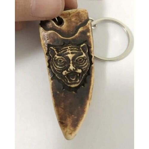 15 pcs NEW Ethnic Tribal Faux Yak Tiger Totem Biker Keychain Gifts