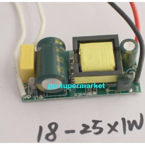 18-25x1W Constant Current Drive Power Supply AC85-265V For 18W-25W x1w Led Light