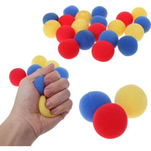 20PCS 4.5cmFinger Magic Tricks Props Sponge Balls Street Classical Stage Tricks F3ME