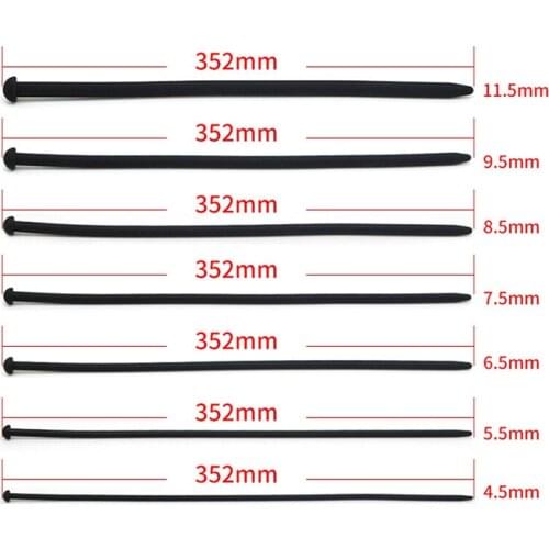 7PCS/Set 352mm Long Silicone Urethral Dilator Sounds Soft Penis Plugs Male Masturbator Urethra Sounding Rod Sex Toys For Men