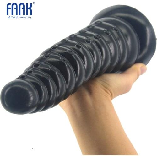 FAAK long anal plug huge butt stopper sex toys anal dildo with suction cup adult products anus prostate massage masturbation