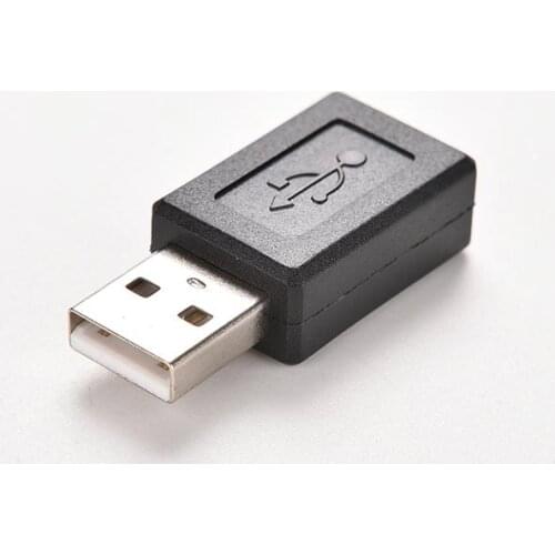 USB Adapter 5 Pin Micro USB Plug Converter Connector 1PC Black Firm USB 2.0 A Male to Micro USB B Female M/F
