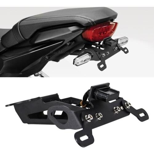 Motorcycle License Plate Holder Frame Fender mount Bracket LED Light For YAMAHA MT-09 MT09 MT 09 Tracer 900 FJ-09 FJ09 2015
