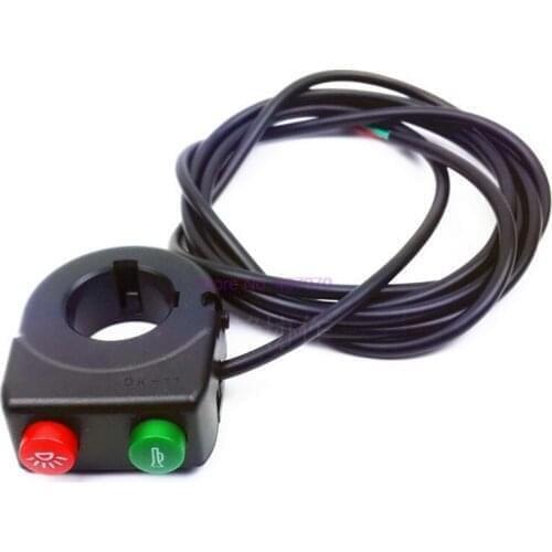 By DHL or Fedex 200pcs 22mm Motorcycle Bike Handlebar On Off Button Head Spot Fog Light Switch two in one switch hot