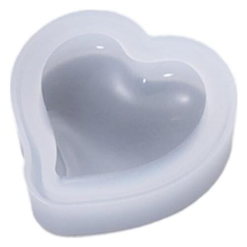 Cake Mold DIY Crystal Epoxy Glue Mold Heart Shape Cake Fondant Jewelry Silicone Mold Cake Decorating Tools