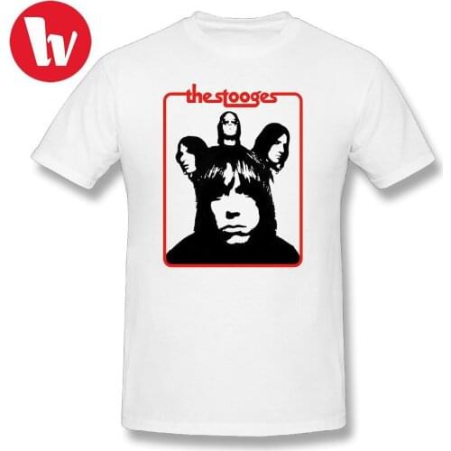 Iggy Pop Music Tee Shirt The Stooges T Shirt Print Male T Shirts Streetwear T-Shirt Graphic Tshirt Summer Men Cotton T-Shirts