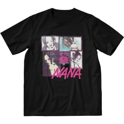 Nana Osaki T-shirt Mens Graphic T Shirt Short Sleeve 100% Cotton Japanese Harajuku Anime Manga Tshirt Unique Tee Top