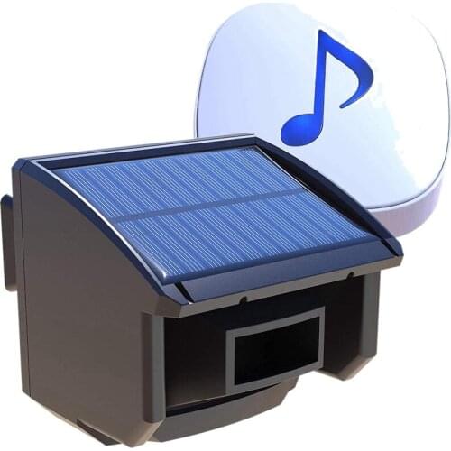 HOT-Solar Driveway Alarm System-1/4 Mile Long Transmission Range-Solar Powered No Need Replace Batteries-Outdoor Weatherproof Mo