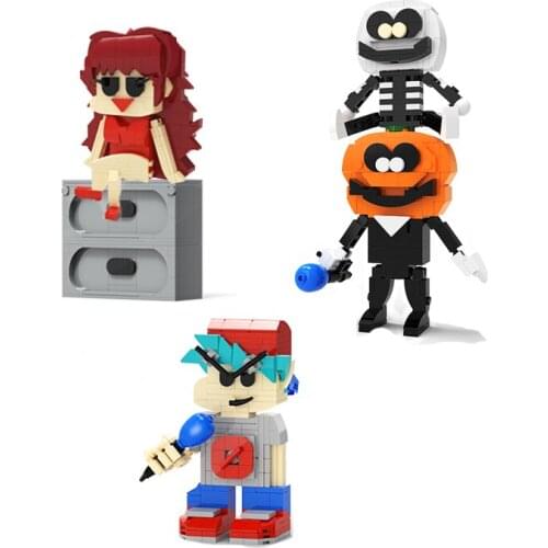 MOC Building Blocks C7455 Friday Night Funkin Individuality And Creativity Figure Model Series Collection Set Assemble Toys