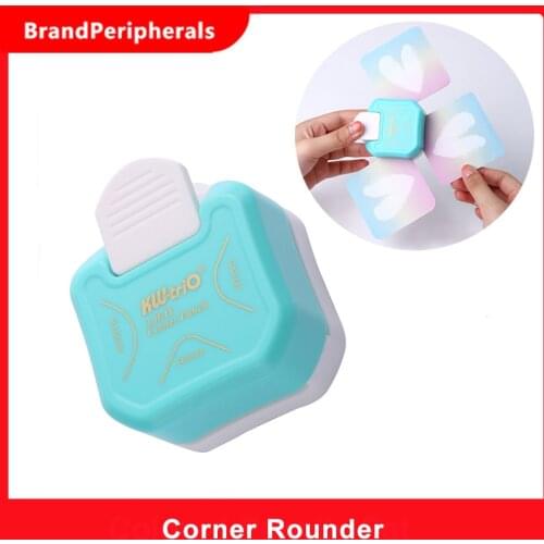 KW-trio 3-in-1 Corner Rounder Punch R4/R7/R10mm Round Corner Trimmer Cutter for Card Photo Paper Laminating Pouches